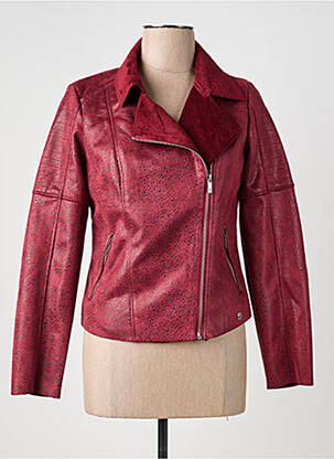 Veste casual coupe cintrée rouge LPB femme