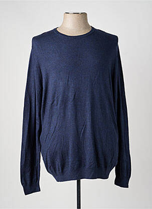 Pull col rond manches longues bleu WRANGLER homme