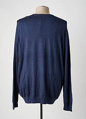 Pull col rond manches longues bleu WRANGLER homme