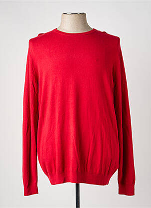 Pull col rond manches longues rouge WRANGLER homme