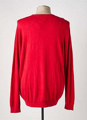 Pull col rond manches longues rouge WRANGLER homme