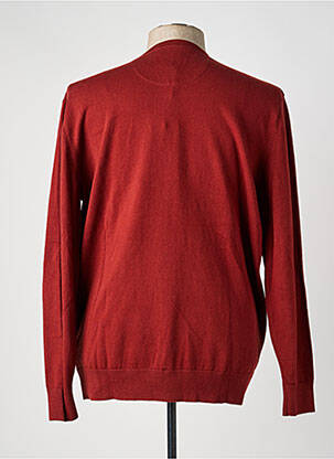 Pull col v manches longues marron WRANGLER homme