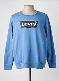 Sweat-shirt sérigraphie floquée manches longues bleu LEVIS homme