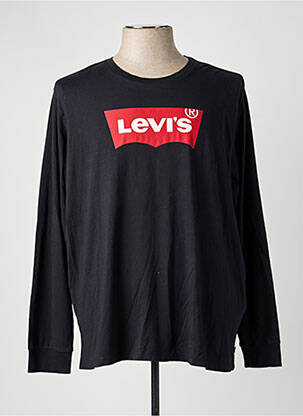T-shirt coupe droite manches longues noir LEVI'S homme