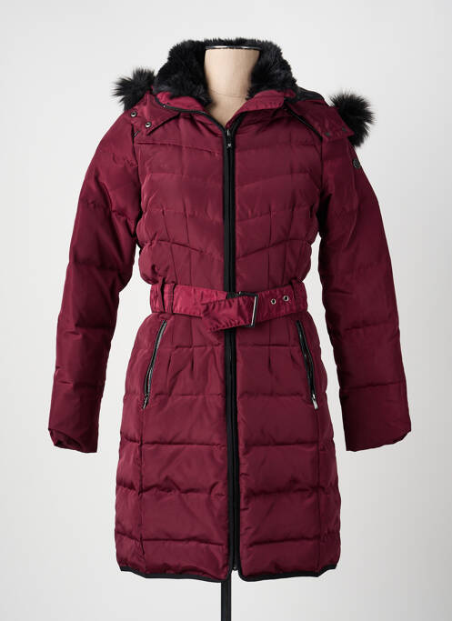 Doudoune poches a capuche violet MORGAN femme