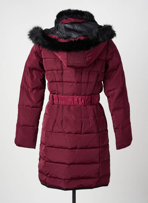 Doudoune poches a capuche violet MORGAN femme