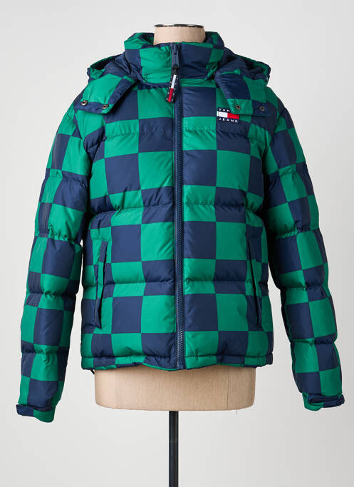 Doudoune manches longues a capuche vert TOMMY HILFIGER homme