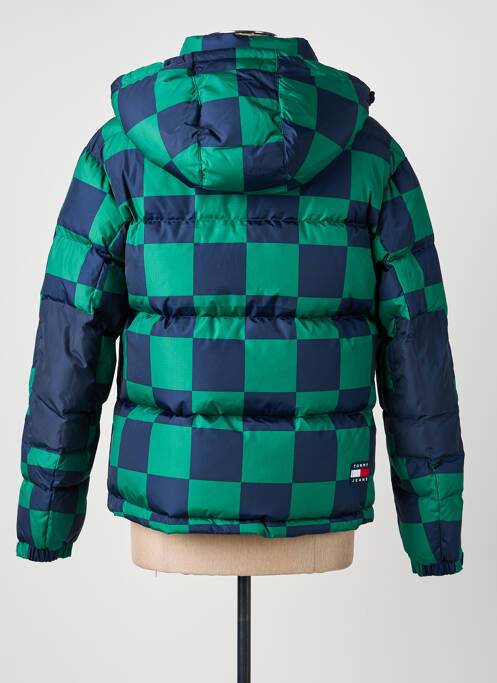 Doudoune manches longues a capuche vert TOMMY HILFIGER homme