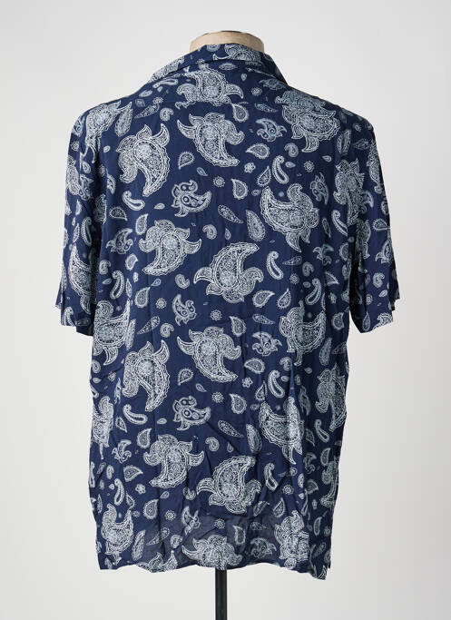 Chemise manches courtes bleu SCHOTT homme