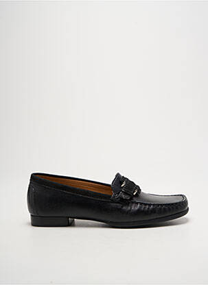Mocassins tissage satiné talon plat jusqu'à 3cm noir PEDRO TORRES femme