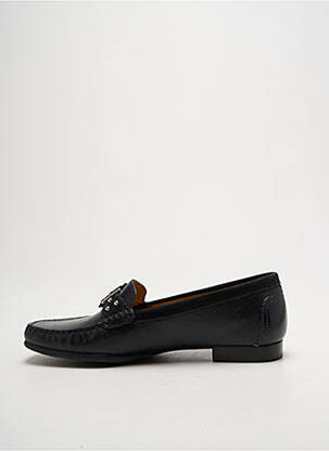 Mocassins tissage satiné talon plat jusqu'à 3cm noir PEDRO TORRES femme