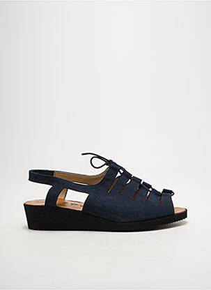 Sandales/nu pieds bout ouvert talon plat jusqu'à 3cm bleu LADY femme