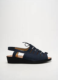 Sandales/nu pieds bout ouvert talon plat jusqu'à 3cm bleu LADY femme