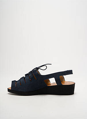 Sandales/nu pieds bout ouvert talon plat jusqu'à 3cm bleu LADY femme