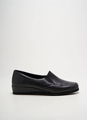 Chaussons/pantoufles tissage satiné talon plat jusqu'à 3cm noir ROHDE femme
