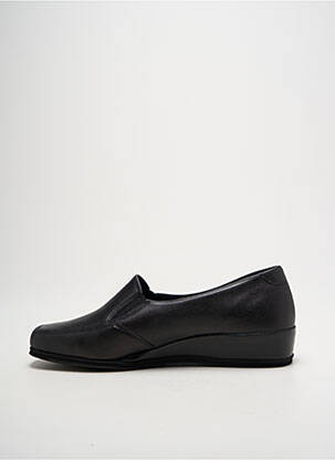 Chaussons/pantoufles tissage satiné talon plat jusqu'à 3cm noir ROHDE femme