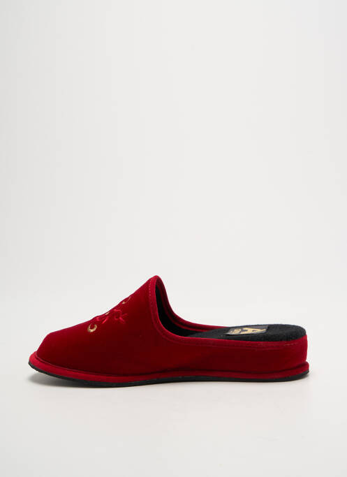 Chaussons/Pantoufles rouge ANNY femme