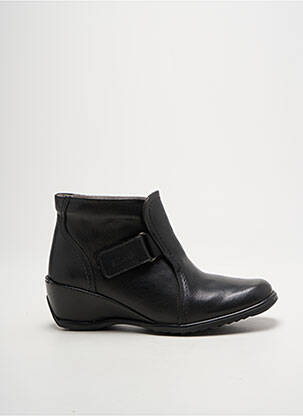 Bottines/boots matière lisse talon de 4 à 6cm noir SUAVE femme