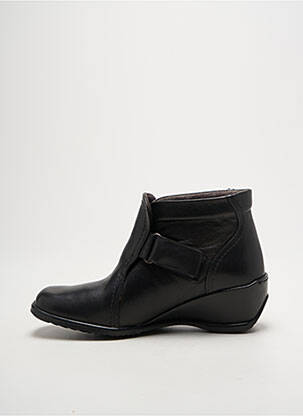 Bottines/boots matière lisse talon de 4 à 6cm noir SUAVE femme