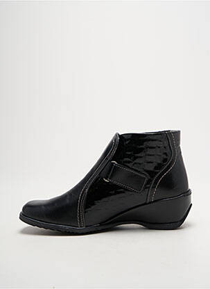 Bottines/boots tissage satiné talon de 4 à 6cm noir SUAVE femme