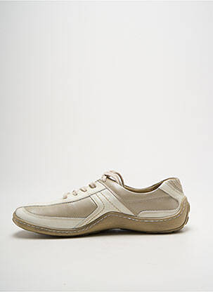 Baskets matière lisse talon plat jusqu'à 3cm beige JOSEF SEIBEL femme