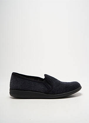 Chaussons/pantoufles tissage velours bout rond noir PORTANIA homme