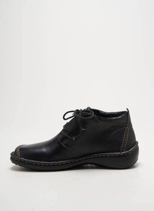 Bottines/boots matière lisse talon plat jusqu'à 3cm noir JOSEF SEIBEL femme