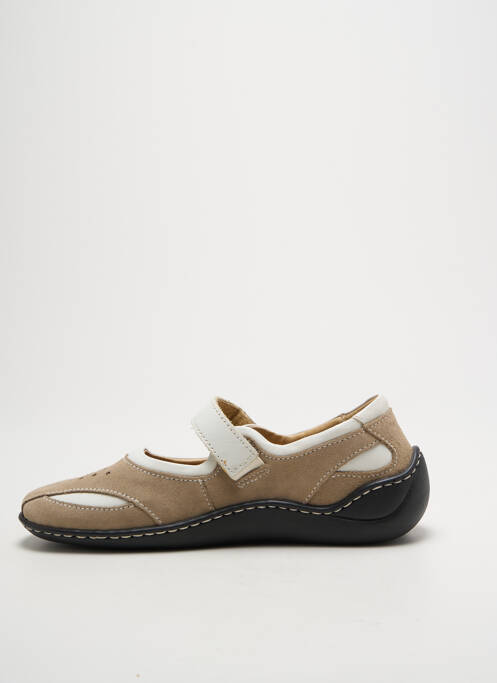 Ballerines bout rond talon plat jusqu'à 3cm beige JOSEF SEIBEL femme
