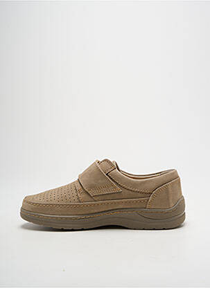 Baskets nubuck bout rond beige CELFERI homme