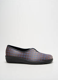 Chaussons/pantoufles voute plantaire talon plat jusqu'à 3cm bleu ROMIKA femme