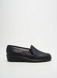 Chaussons/pantoufles tissage satiné talon plat jusqu'à 3cm noir ROMIKA femme
