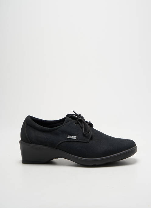 Chaussons/pantoufles fermeture lacets talon plat jusqu'à 3cm noir ROMIKA femme