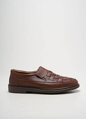 Mocassins matière lisse chiquet marron ROHDE homme