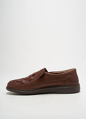 Mocassins matière lisse chiquet marron ROHDE homme