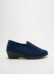 Chaussons/pantoufles voute plantaire talon de 4 à 6cm bleu ROHDE femme