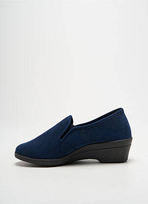 Chaussons/pantoufles voute plantaire talon de 4 à 6cm bleu ROHDE femme