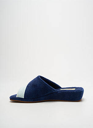 Chaussons/pantoufles talon plat jusqu'à 3cm bleu ROHDE femme