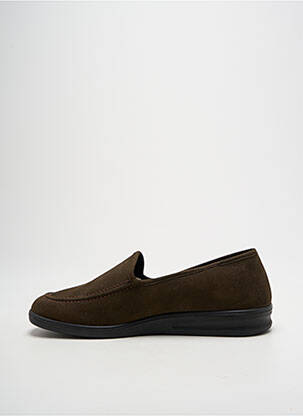 Chaussons/pantoufles voute plantaire talon plat jusqu'à 3cm marron ROMIKA femme