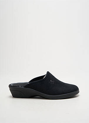 Chaussons/pantoufles voute plantaire talon plat jusqu'à 3cm noir ROMIKA femme