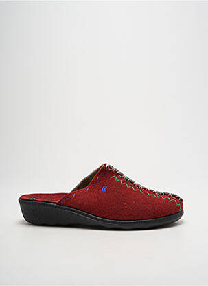 Chaussons/pantoufles voute plantaire talon de 4 à 6cm rouge ROMIKA femme