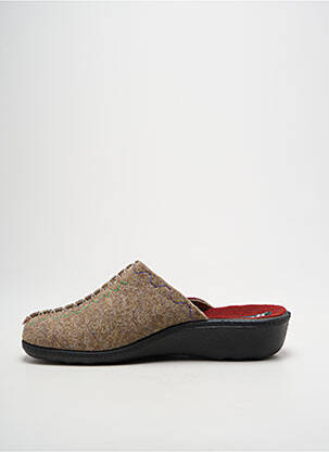 Chaussons/pantoufles voute plantaire talon de 4 à 6cm rouge ROMIKA femme