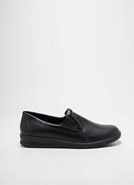 Chaussons/pantoufles tissage satiné bout rond noir ROMIKA homme