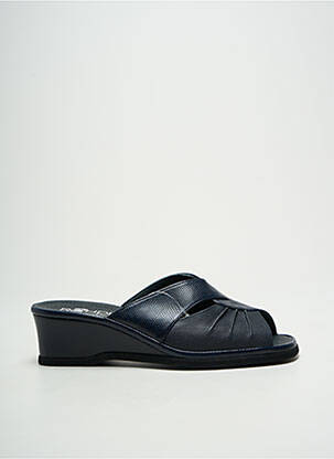 Mules/sabots talon compensé talon de 4 à 6cm bleu ROHDE femme