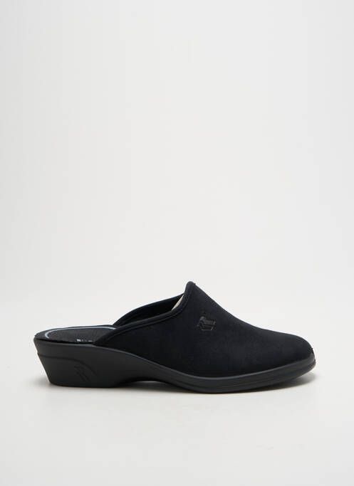 Chaussons/pantoufles voute plantaire talon plat jusqu'à 3cm noir ROMIKA femme