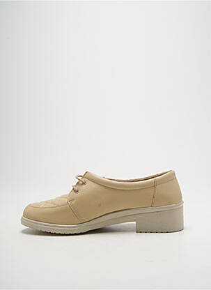 Derbies tissage satiné talon plat jusqu'à 3cm beige ROHDE femme