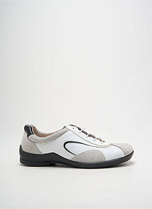 Baskets semelle amovible talon plat jusqu'à 3cm blanc ROHDE femme