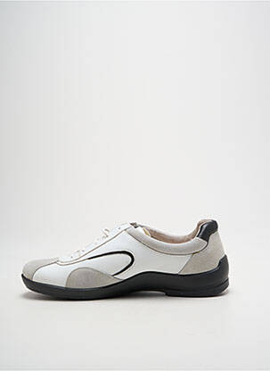Baskets semelle amovible talon plat jusqu'à 3cm blanc ROHDE femme