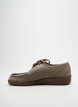 Chaussons/pantoufles fermeture lacets bout rond vert LA VAGUE homme
