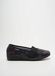 Chaussons/pantoufles impression talon plat jusqu'à 3cm noir LA VAGUE femme