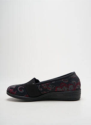 Chaussons/pantoufles impression talon plat jusqu'à 3cm noir LA VAGUE femme